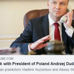 Tak, to Andrzej Duda nagrany w pranku przez komików udających sekretarza ONZ